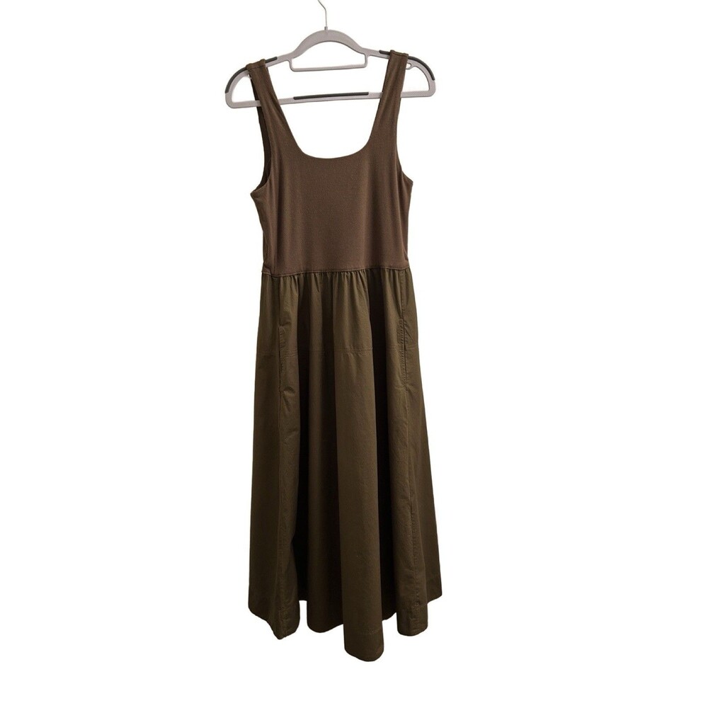 Everlane Brown-Green Midi Dress